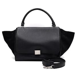 Céline Trapeze Tote Bag und Schultertasche in Schwarz