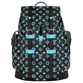 Louis Vuitton Christopher MM Black Light Blue