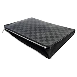 Pochette GM Clutch in Canvas Damier Nero - Louis Vuitton
