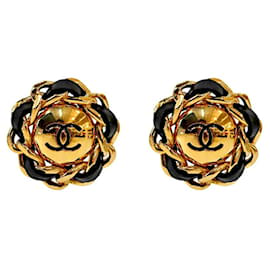 Orecchini rotondi CC Gold - Chanel