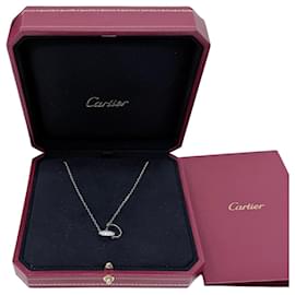 Cartier Collana Love Semi Pavé Diamanti Oro Bianco
