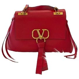 Valentino Borsa Logo con manico superiore rossa