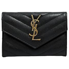 Kartenetui Kuvert schwarz - Saint Laurent