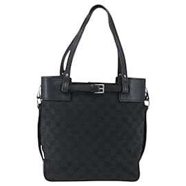 Bolsa Tote Bucket com Cinto Gucci GG Canvas e Couro Small