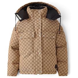 Gucci Herren-Daunenjacke mit GG-Motiv
