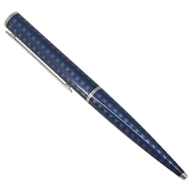 Penna a sfera LOUIS VUITTON Jet Rack metallo Blu N79155 LV Auth 196940