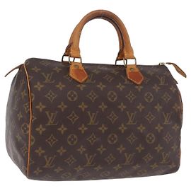 Bolsa de mão LOUIS VUITTON Monogram Speedy 30 M41526 LV Auth ka5758A