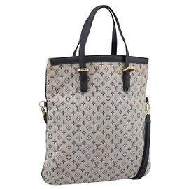 LOUIS VUITTON Monogram Mini Franoise Tote Bag 2way Blue M92208 LV Auth BA14979