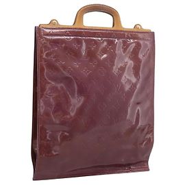 Borsa Tote LOUIS VUITTON Monogram Vernis Stanton Purple Viole M91079 Auth 197210