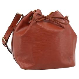 Bolso de hombro LOUIS VUITTON Epi Petit Noe Brown M44103 LV Auth ka5777