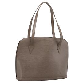 LOUIS VUITTON Borsa a tracolla Epi Lussac Gray Pepper M5228C LV Auth 197024