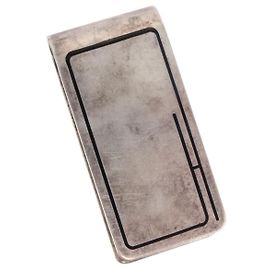 Hermès Clip para billetes HERMES Ag925 Silver Auth BA15239