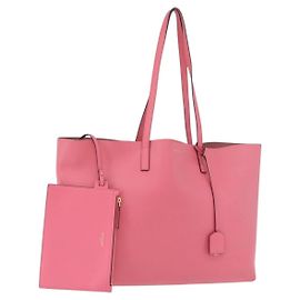 SAINT LAURENT Tote Bag aus Leder in Rosa mit goldfarbenen Details 394195 Auth 198337V