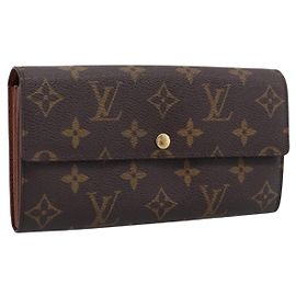 LOUIS VUITTON Monogram Portefeuille Sarah Long Wallet M61734 LV Auth 197560