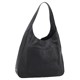 Borsa a tracolla PRADA in pelle Taurillon Nero Auth am12420SAM