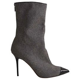 Botas de piel gris Jimmy Choo