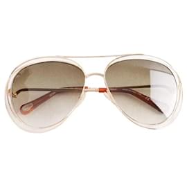 Gafas de sol Chloé doradas de metal