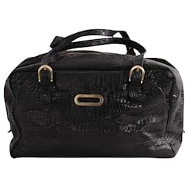 Borsa da viaggio Jimmy Choo in pelle nera