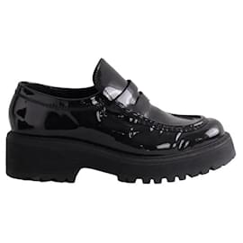 Mocassini Miu Miu in pelle nera