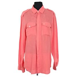 Camicia Burberry in lino rosa M