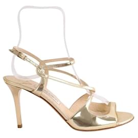 Jimmy Choo Absatzschuhe aus Leder gold