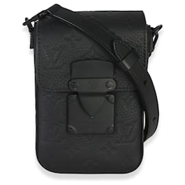 Portafoglio indossabile Louis Vuitton Monogram Taurillon S-Lock Nero