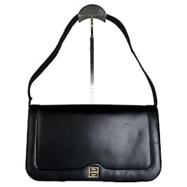 Borsa a tracolla Vintage Givenchy in pelle Nero Oro