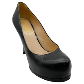 Décolleté platform Tribute in pelle nera Saint Laurent