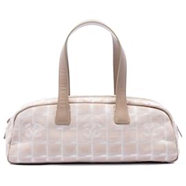 Borsa a mano Chanel New Travel Line in nylon beige