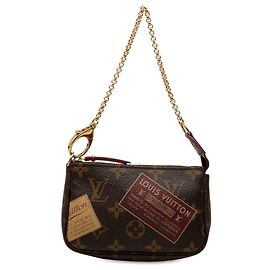 Borsa Louis Vuitton Monogram Trunks and Bags Mini Pochette Accessoires Marrone