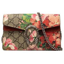 Borsa a Tracolla Mini GG Supreme Blooms Dionysus Gucci Beige
