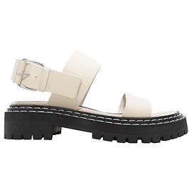 Sandali slingback chunky Proenza Schouler White & Black Taglia 40