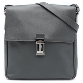 Borsa Messenger da Viaggio Prada Saffiano Grigia