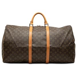 Borsa da viaggio Louis Vuitton Monogram Keepall 60 Marrone