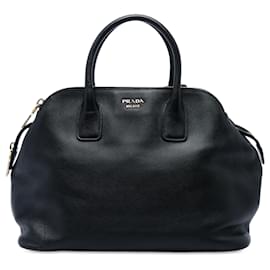 Borsa Prada Saffiano Cuir Triple Zip Dome Top Handle Bag Nera