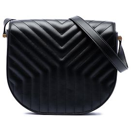 Black Saint Laurent Medium Matelasse Calfskin Joan Crossbody