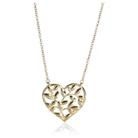 Pendente Cuore Foglia d'Ulivo Paloma Picasso in Oro Giallo Tiffany & Co.