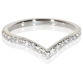 Tiffany & Co. Soleste V Band Ring aus Platin und Diamanten
