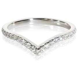 Tiffany & Co. Soleste V Band Ring aus Platin und Diamanten