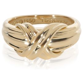 Tiffany & Co. Signature X Ring aus Gelbgold