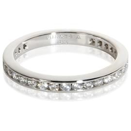 Tiffany & Co. Platinum Diamant Eternity-Ring mit Kanalfassung