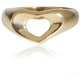 Tiffany & Co. Elsa Peretti Open Heart Ring Vintage aus Gelbgold