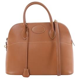 Borsa a mano Hermès Bolide 35 in pelle Cushbell, Marrone X: 1994