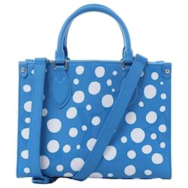 Louis Vuitton x Yayoi Kusama On the Go PM Empreinte Leather in Blue M46424