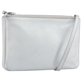 Céline CELINE Shoulder Bag Leather Silver