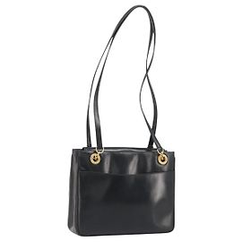 GUCCI Sac à épaule en cuir noir et or 001 46 1641