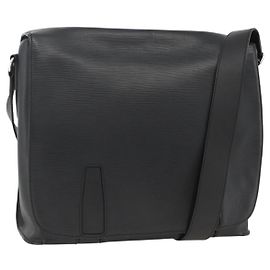 LOUIS VUITTON Epi Harrington Messenger MM Schultertasche Schwarz M53409