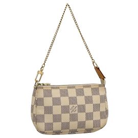 LOUIS VUITTON Damier Azur Mini Pochette Accessoires Pouch N63005 LV