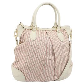 LOUIS VUITTON Sac Mini Lin Croisette Marina PM Rose Blanc M95495 LV