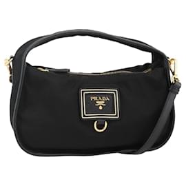 PRADA Hand Bag Nylon 2way Black Gold - Prada